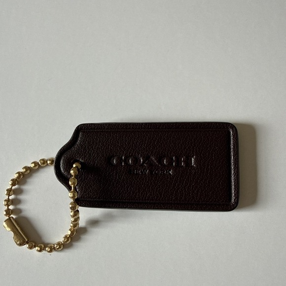 Coach Hang Tag Replacement Maroon  Purple Gold Hardware - Picture 2 of 6